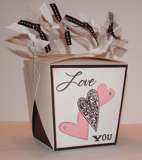 Valentine heartfelt to go box