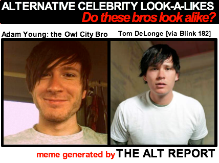  CITY looks a lot like Tom DeLonge of the buzz cool dad band Blink 182