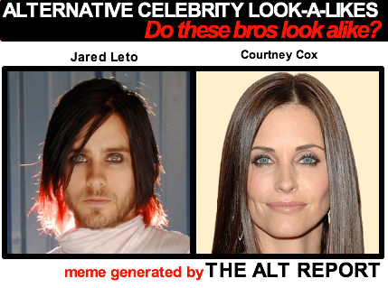 jennifer aniston looks like man. man Jared Leto looks like