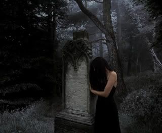girl in grave