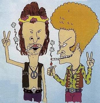 Beavis and Butthead Hippy Hippie Cartoon