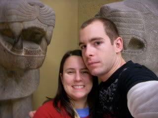 Us with statues