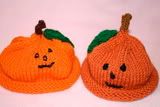 Hand Knit Pumpkin Hats ***24-HOUR MIDNIGHT MADNESS AUCTION***