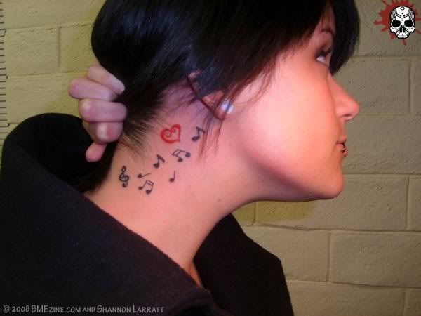 tattoos of music notes