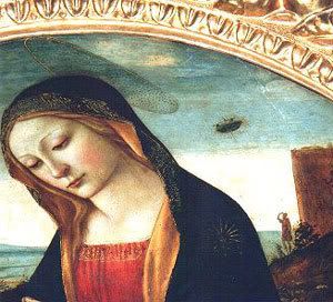 15th century Madonna and Ufo painting