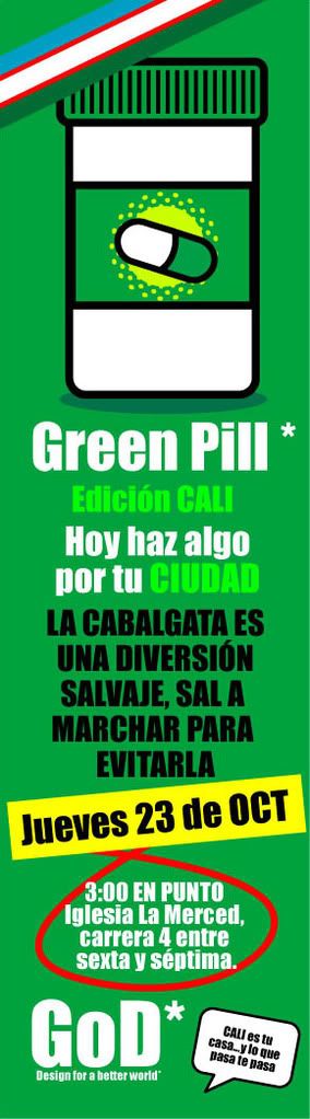 green pill cabalgata