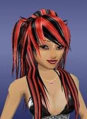 Black &amp; Red Misa Hair