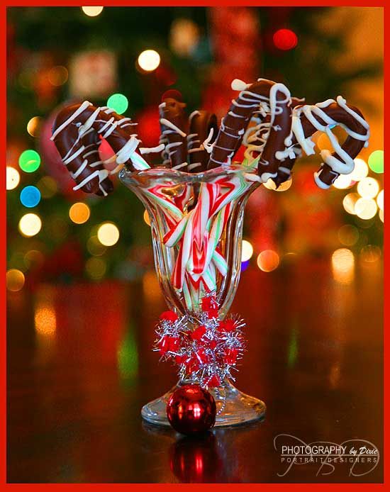 Candy cane chocolate, Chocolate covered candy canes