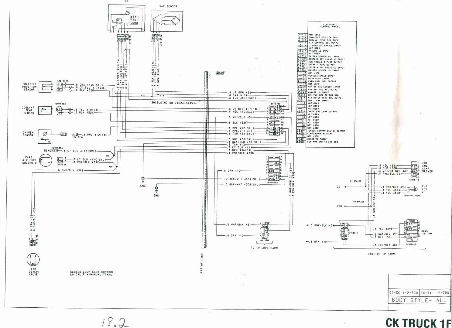 Wiring diagram for 84 6.2 Diesel Stick - The 1947 - Present Chevrolet