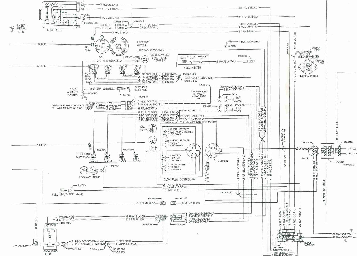 Wiring diagram for 84 6.2 Diesel Stick - The 1947 - Present Chevrolet