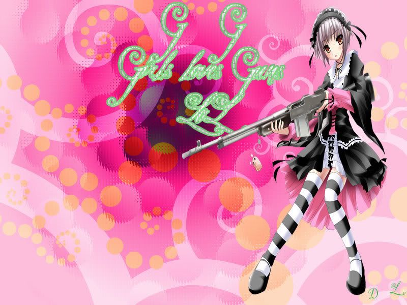 Pink-Anime.jpg ugh i want to shout u!!!! with this i hate love gun image by jadeanna1