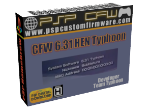 PSP Custom Firmware 6.31 HEN Typhoon