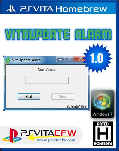 VitaUpdate Alarm 1.0 - PS Vita miniaturas Homebrew