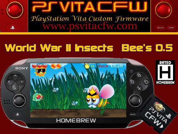 II Guerra Mundial Insetos abelha 0,5 - PS Vita miniaturas Homebrew