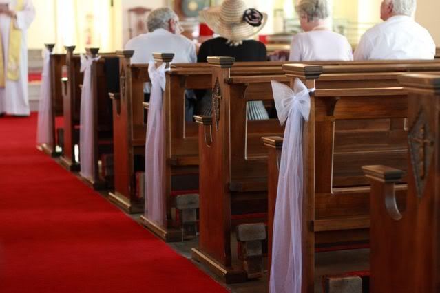 Australian Weddings View topic church pew decorations