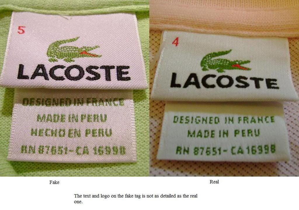 how to spot fake lacoste