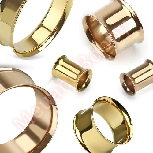 TITANIO Chapado Ionizado Single Flare oído Túnel Cuerpo Joyería Elegir Uno o Par