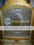 Beautiful Antique Leaded Stained Glass Firescreen  