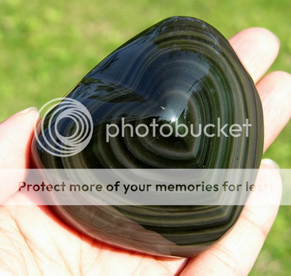 Gorgeous AAA Rainbows Obsidian Gemstone Carving Heart (Polished 