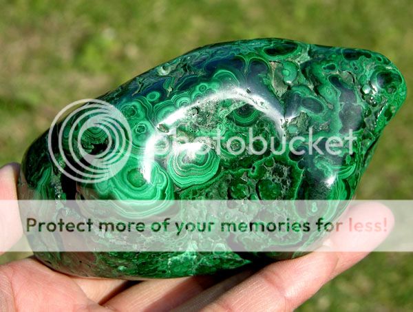 LBS Green MALACHITE Crystal Chatoyant Rough Polished  