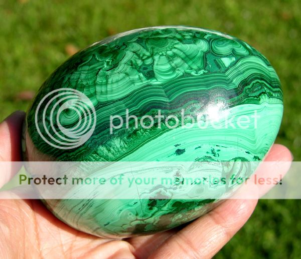 LB XXXL Green MALACHITE CRYSTAL Sphere Egg Gemstone  