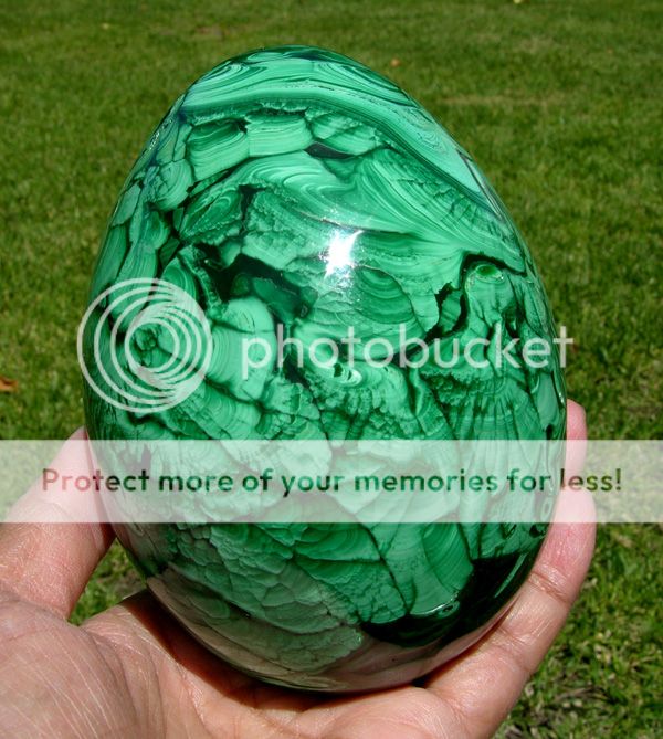 Huge Green MALACHITE CRYSTAL Sphere Egg Gemstone  