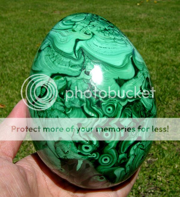 Huge Green MALACHITE CRYSTAL Sphere Egg Gemstone  