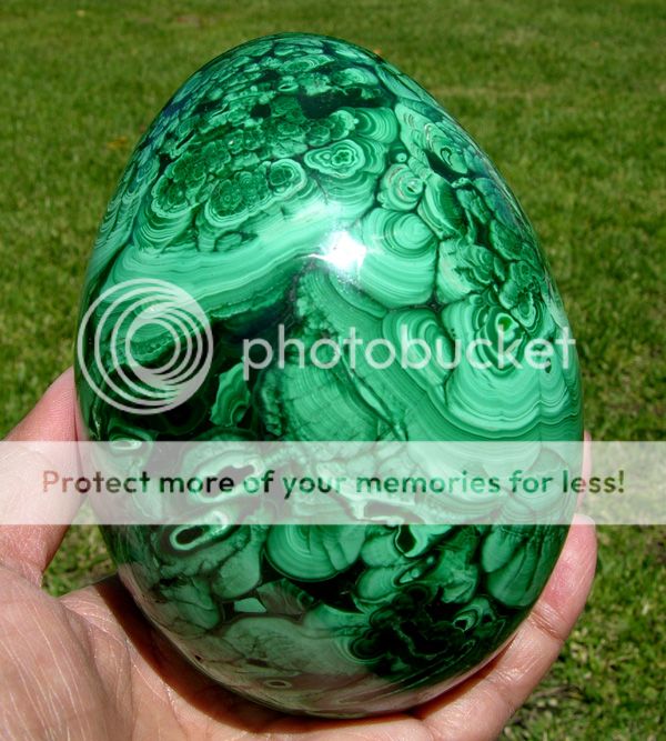 Huge Green MALACHITE CRYSTAL Sphere Egg Gemstone  