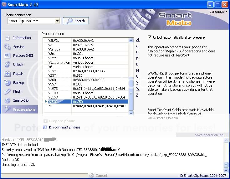 Motorola W510 successfully unlock - GSM-Forum