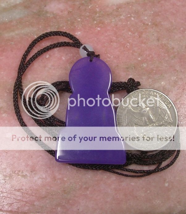 Ciondolo Buddha In Giada Quan Yin Lavanda Verde Bluastro Grado A