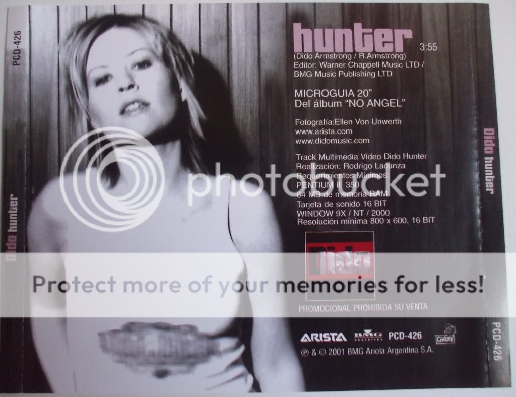 DIDO  hunter RARE ARGENTINA CD PRO  