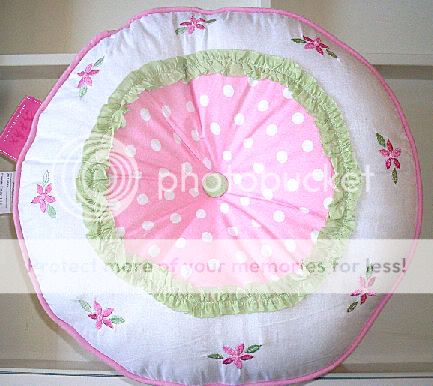 Quilt Shabby Pink Green Chic Polka Dots Flowers 8PC Justine Set