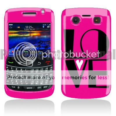 Hot Pink Love Hard Case Cover for Blackberry Bold 9700 9780