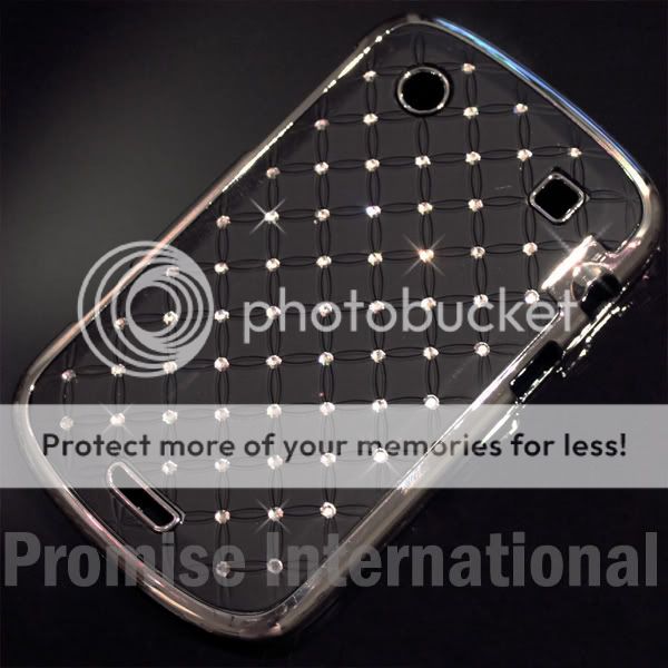   Swarovski Crystal Bling Hard Case Cover   BlackBerry Bold 9900 9930